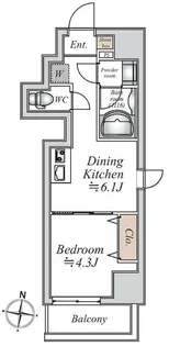 グランカーサ大島【5階】の間取り