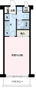 エスエスハイツ市川【0606号室】の間取り
