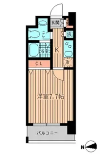HUMANハイム船橋【0403号室】の間取り