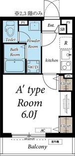 ヴィラ西船橋【1階】の間取り