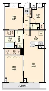 サステナブランシェ本行徳【2階】の間取り