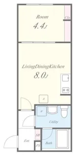 コルビジェスリー【3階】の間取り