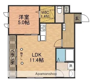 千葉県船橋市本町4丁目【マンション】の間取り