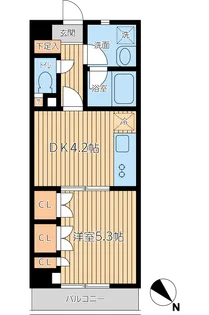 カワノマンション新小岩【7階】の間取り