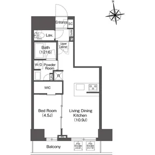 コンフォリア・リヴ西葛西【3階】の間取り