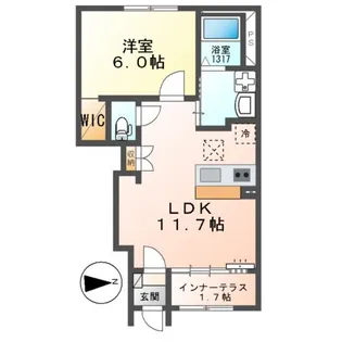 サンフォレスタ【1階】の間取り