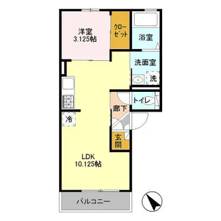 らら・ベイⅢ【1階】の間取り