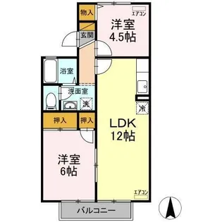 カサヴェールASAHI【2階】の間取り