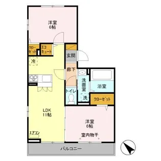 エスポワール【3階】の間取り