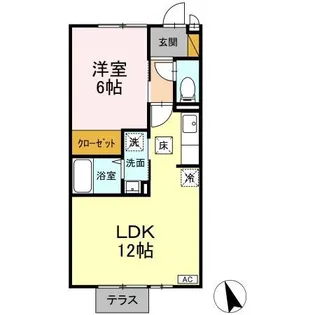 オークヒル【1階】の間取り