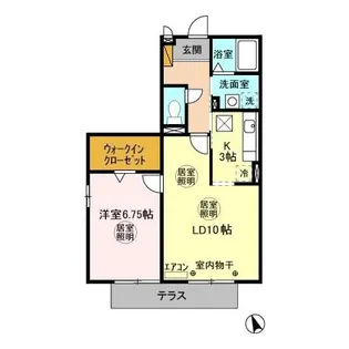 オークヒル【1階】の間取り