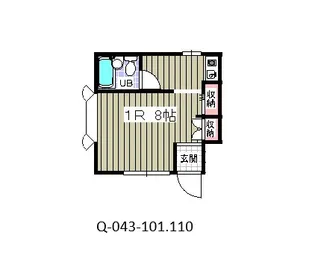 ローズアパート【1階】の間取り