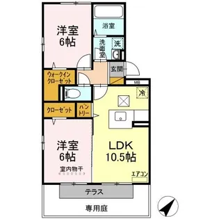 プロスペリティ【1階】の間取り