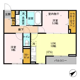 エタニティー東船橋【3階】の間取り