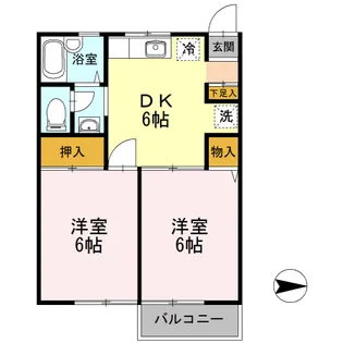 コスモクレールⅢ【1階】の間取り