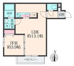 ミリアビタ前原【1階】の間取り