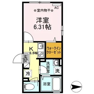 MAISON DE LA POMME【2階】の間取り