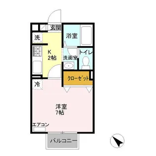 シャングリラ【2階】の間取り