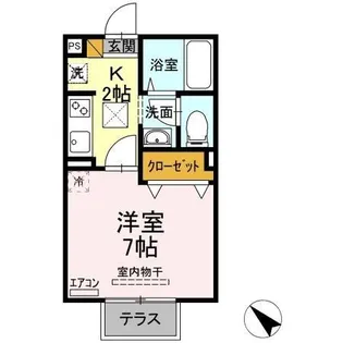 シャングリラ【1階】の間取り