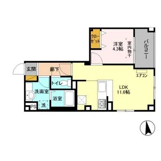コンフォーティア【1階】の間取り