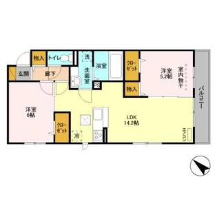 ベルエキップ【1階】の間取り