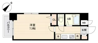 エシッド行徳【0101号室】の間取り