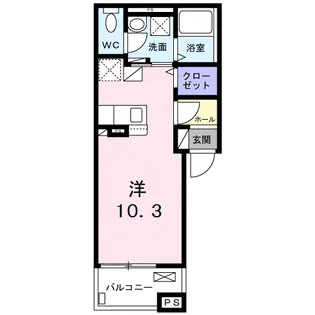 ヒカルサ瑞江ウエスト【3階】の間取り
