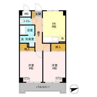 メンション・ロータス【2階】の間取り