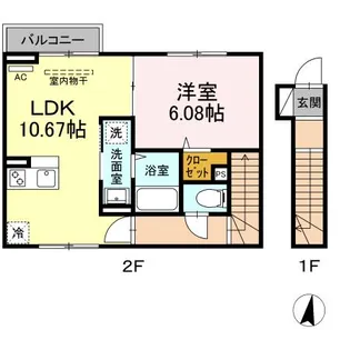 セレスティア北小岩【2階】の間取り