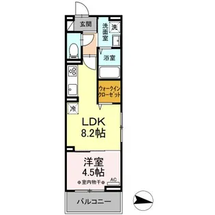 DーLIBERTE【2階】の間取り