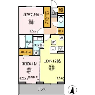 GARDEN GRACE【1階】の間取り