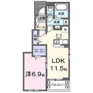 シャーロットタウンⅦ【1階】の間取り