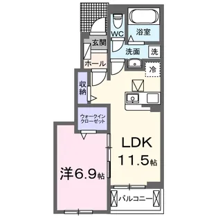 シャーロットタウンⅦ【1階】の間取り