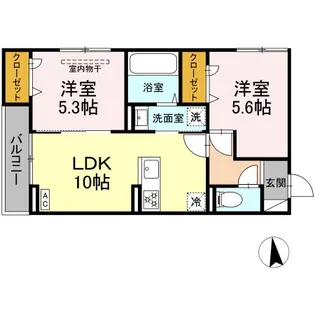 ベルメゾンVII【2階】の間取り