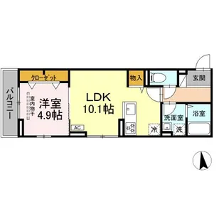 ベルメゾンVII【3階】の間取り