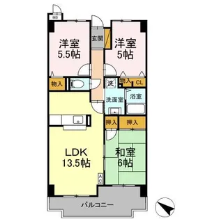 K’Sシャンブル【5階】の間取り