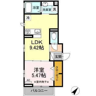 サンハイムS【2階】の間取り