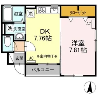 エル シャンテ【1階】の間取り