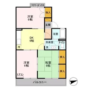 メイト MI【1階】の間取り