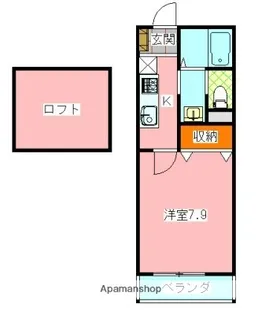 アベルト【202号室】の間取り