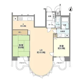 ルネ小岩【3階】の間取り