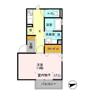 オーカー・ボア【1階】の間取り