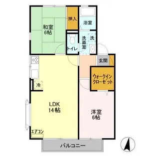 アークヒルズI【1階】の間取り