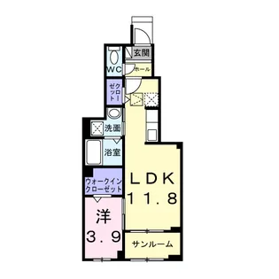 セイジュ【1階】の間取り