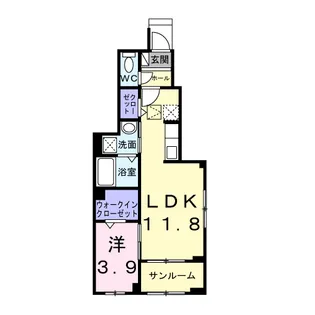 セイジュ【1階】の間取り