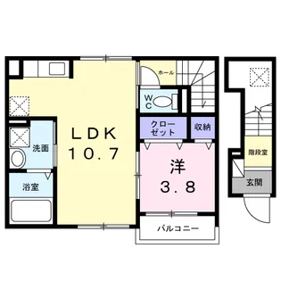 メゾン ノブレス【2階】の間取り