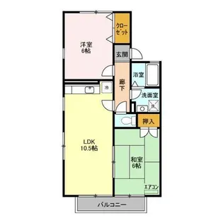 リヴィエールII【202号室】の間取り