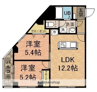 CONNECT PARK HILLS 本郷町【3階】の間取り