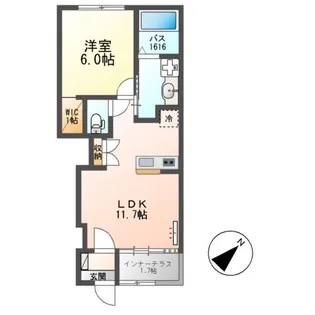 (仮称)クレシア アベニュー(CRECIA AVENUE)【1階】の間取り