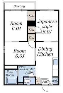 コンフォート飯山満【2階】の間取り